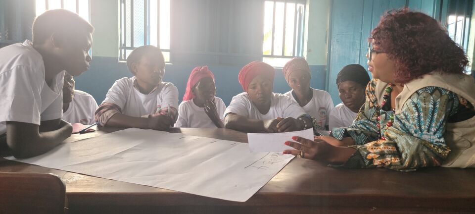 Discussion entre participantes pendant les travaux de groupe, SALICON RDC.