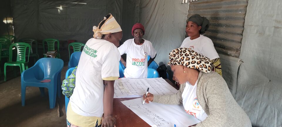 Travaux de groupe à Bujovu, SALICON RDC.