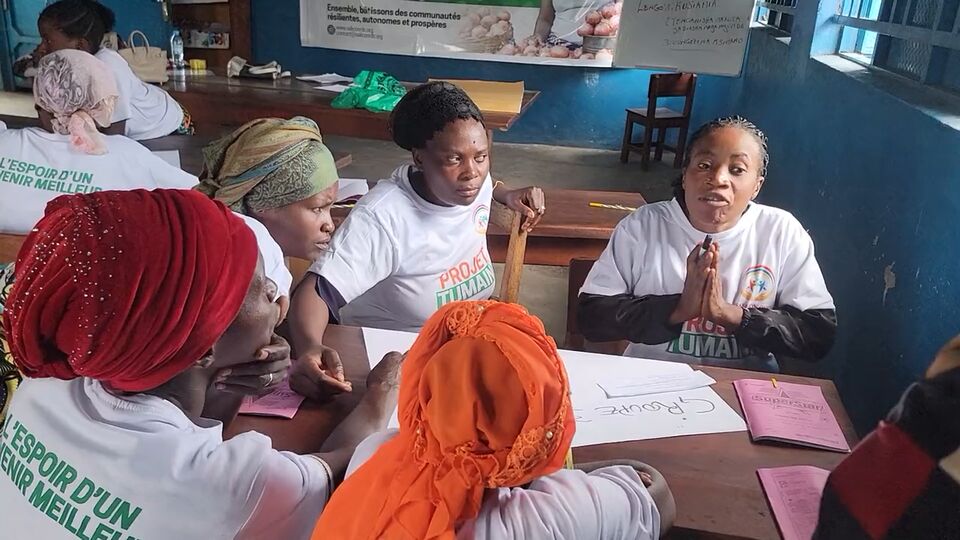 Échanges entre participantes autour d’un cas pratique, SALICON RDC.