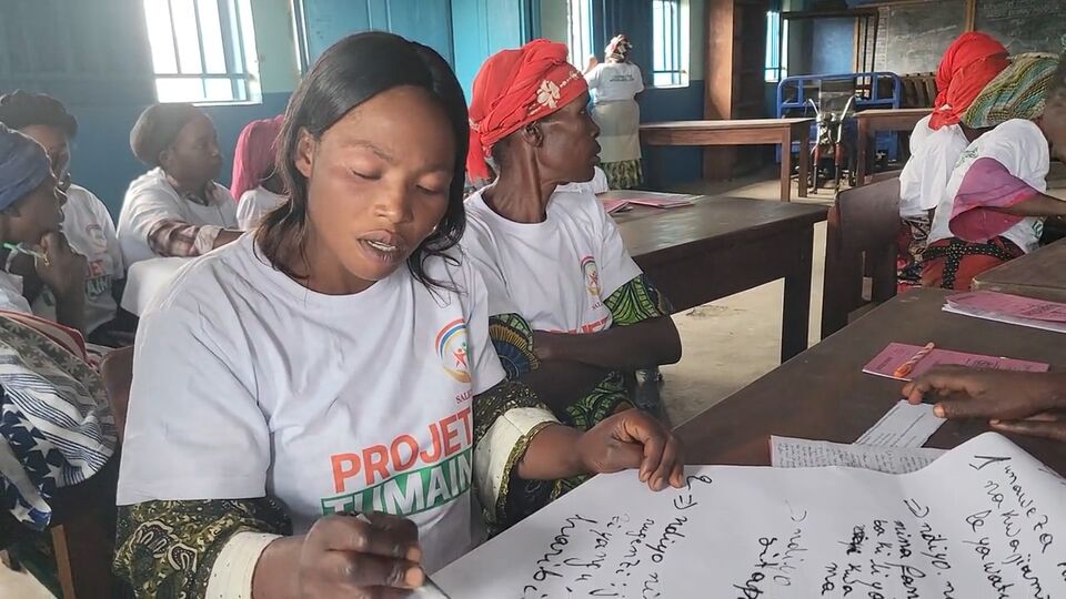Rédaction collective de la restitution d’un groupe, SALICON RDC.